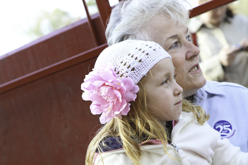 mom and abi hay ride