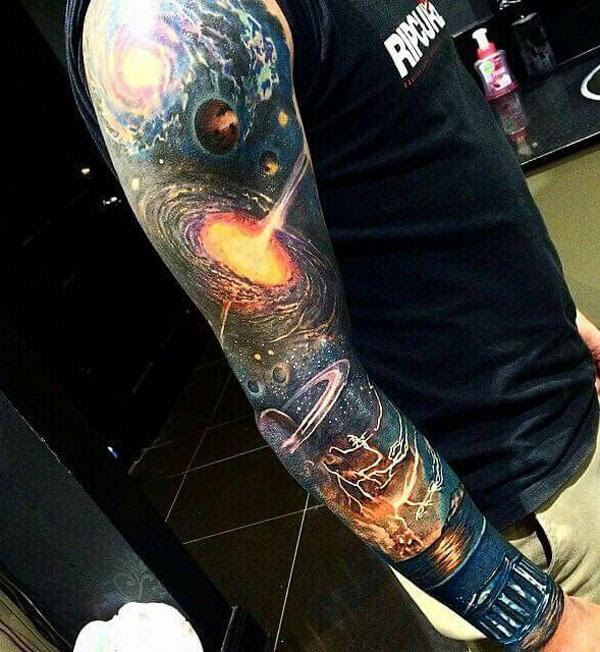 sleeve tattoo space