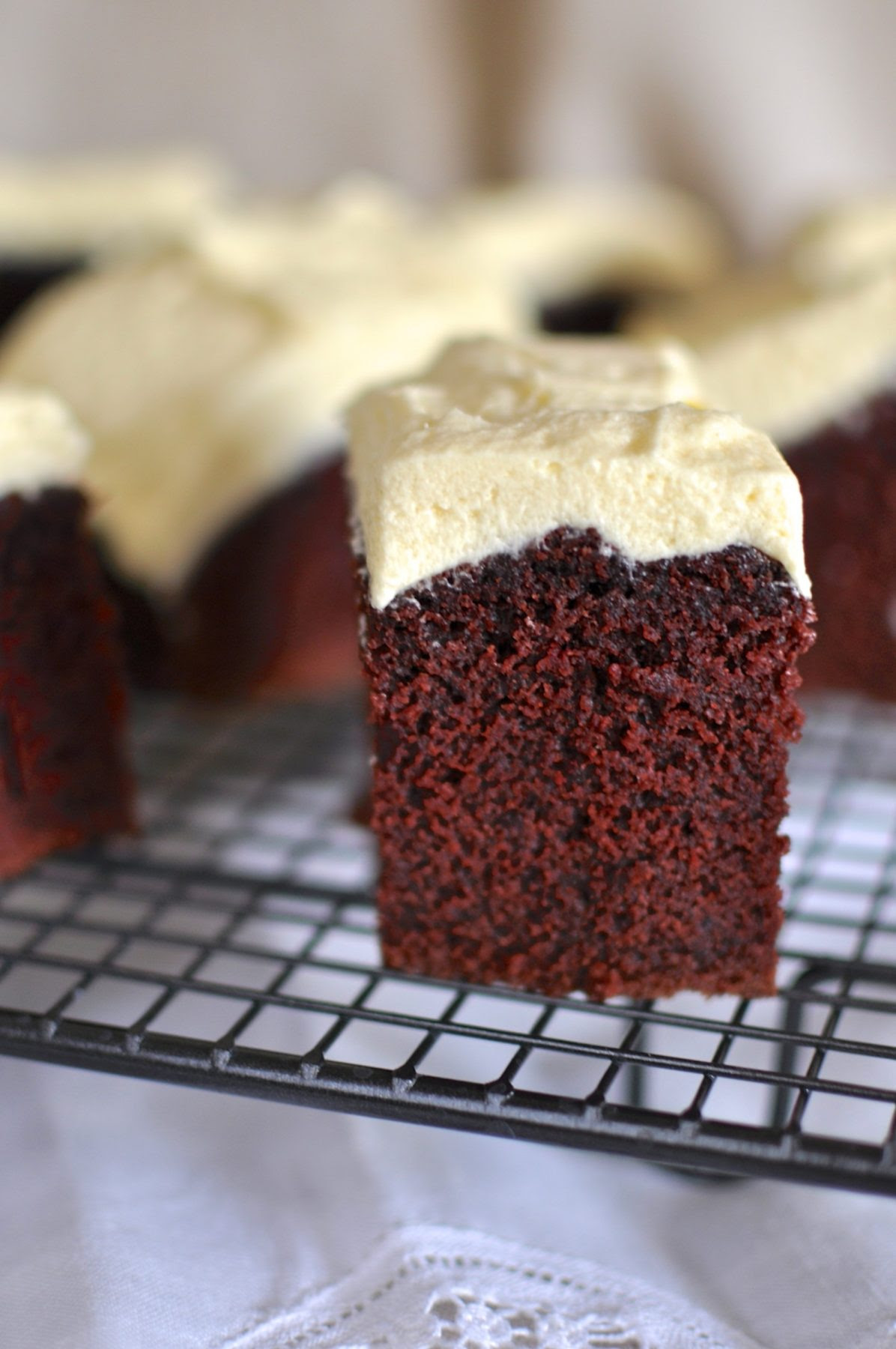 Red velvet cake with buttercream icing - Claire K Creations