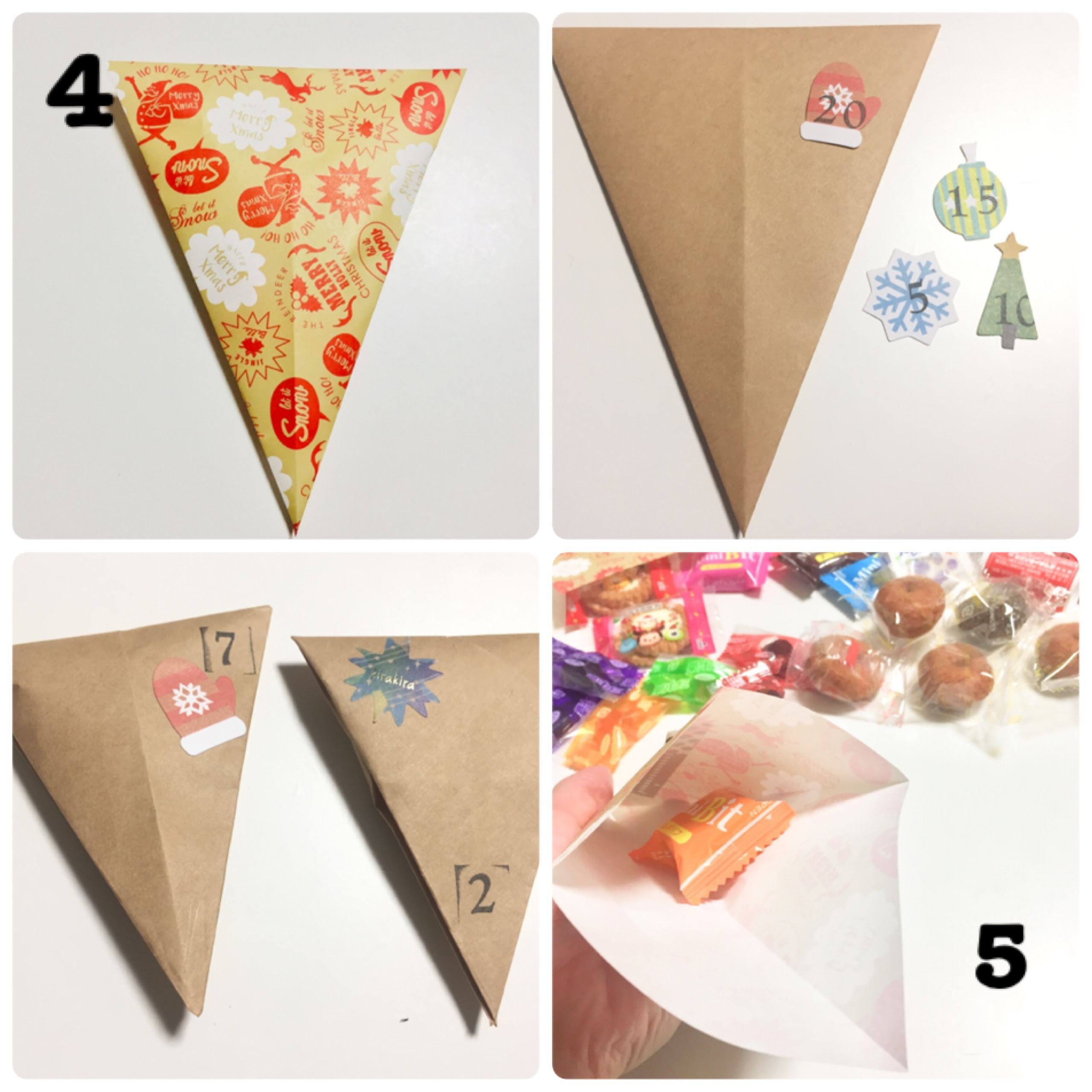 クリスマスまでカウントダウン とっても簡単 子どもと折り紙でフラッグガーランドなアドベントカレンダー作り ベイビーカフェ ママのための地域コミュニティ