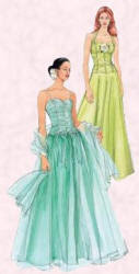 Simplicity Jessica McClintock ball dress pattern 4686