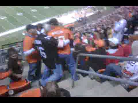 Denver Broncos fan fights Cleveland Browns Fans 2008