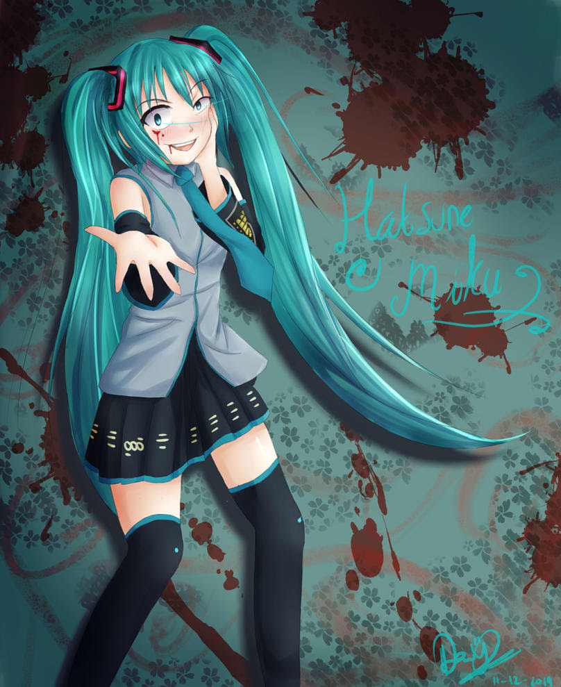 Yandere Miku by deddyz on DeviantArt