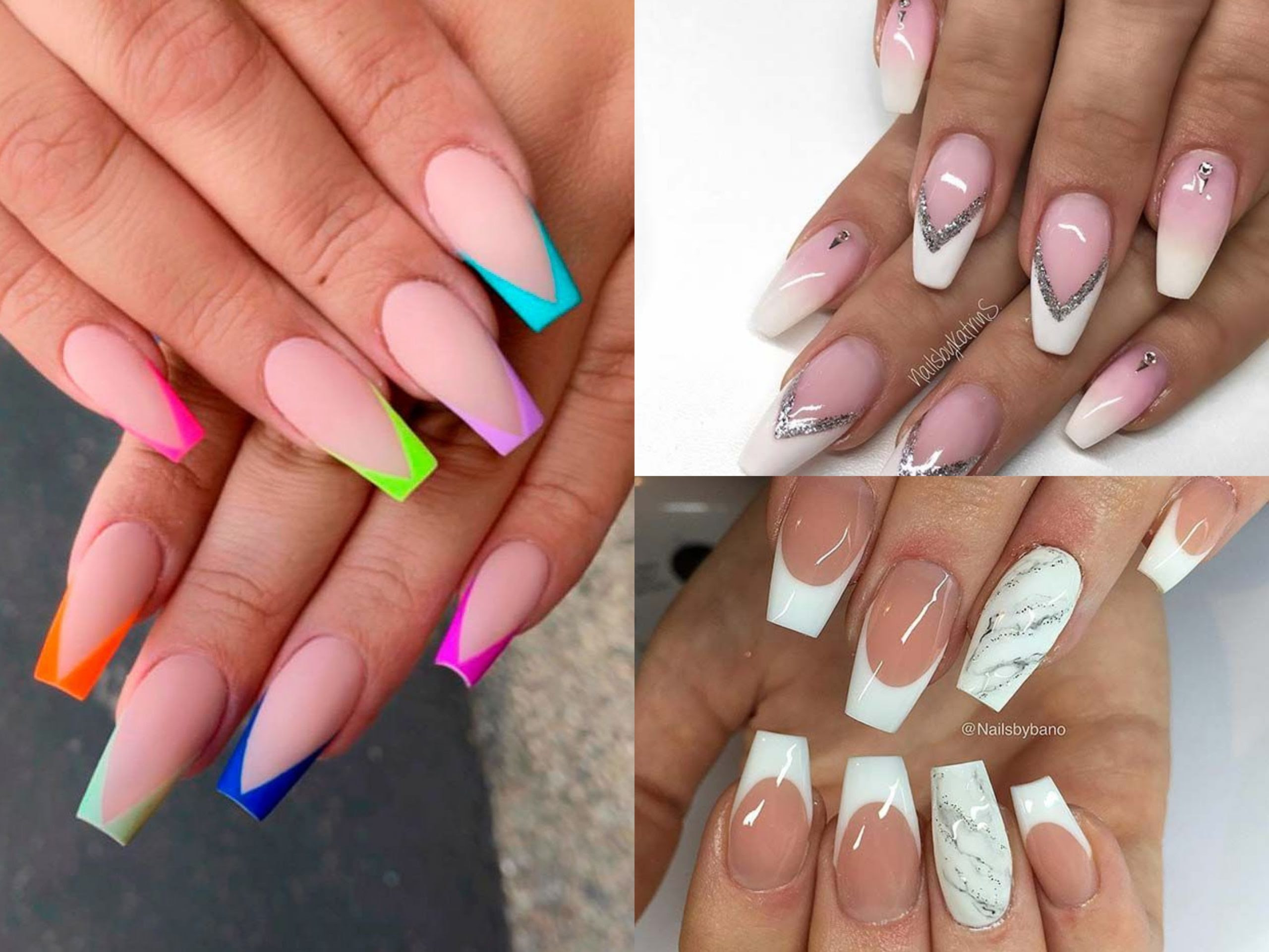 Luxury Coffin French Tips Nail Designs Top Fashion News