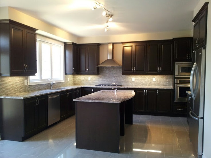 Kitchen Dark Cabinets on Pinterest