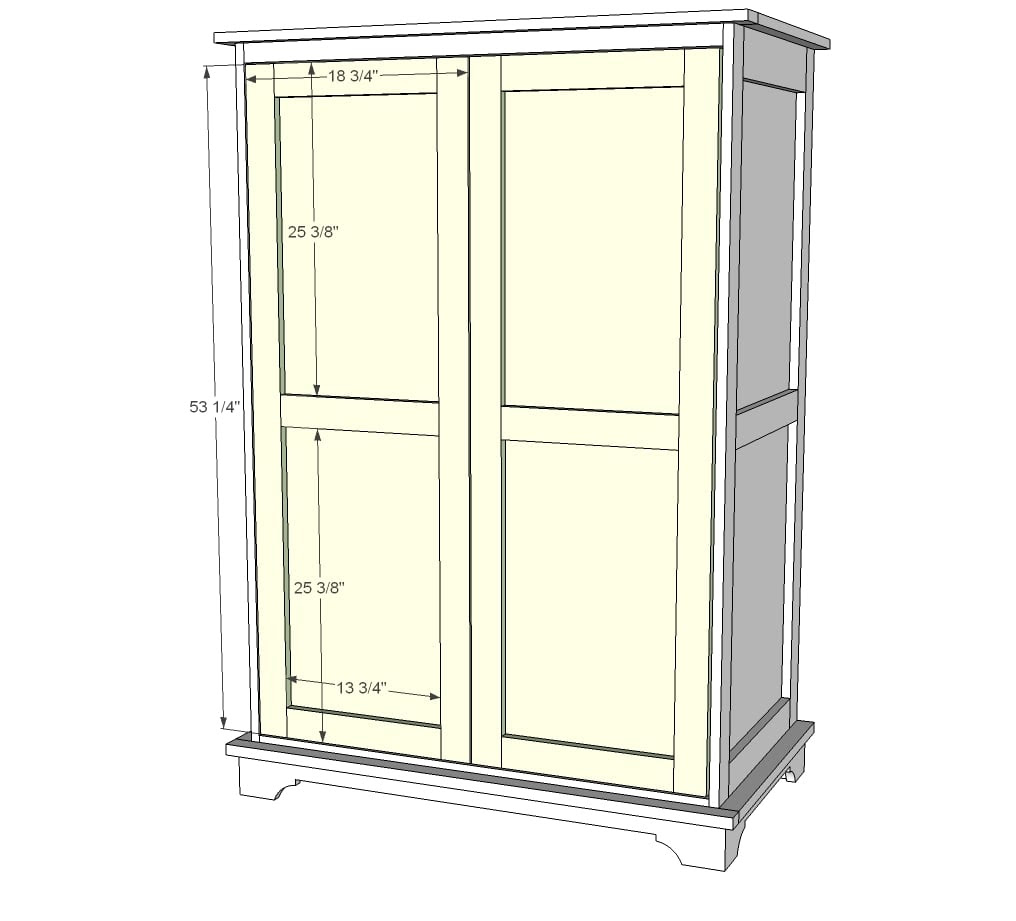 Toy or TV Armoire Ana White