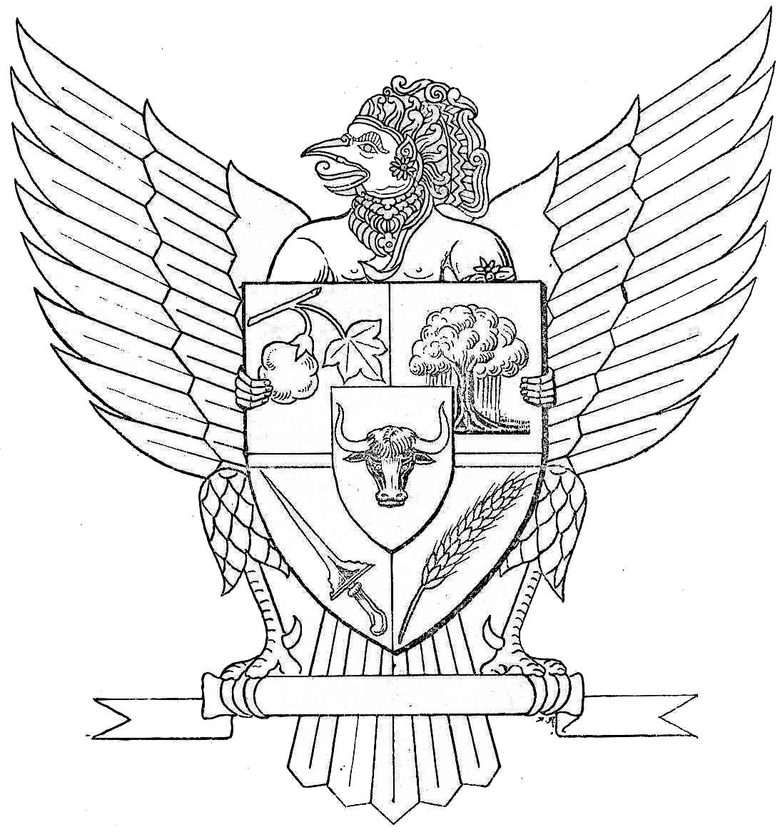 Sketsa Gambar Garuda Pancasila Garlerisket Sketsa Gambar Garuda Pancasila Garlerisket