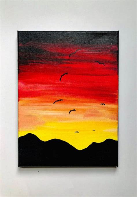 A varnish is glass can be painted with acrylic paint. 30+ Easy Sunset Painting Tutorials - How to Paint a Sunset