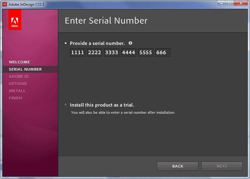 Adobe indesign cs5 serial code