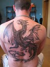 Dragon Upper Back Tattoos For Men