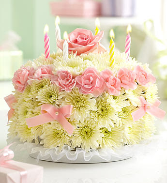 flowers images for birthday. Did you ever think you'd see a flower arrangement look like a birthday cake?