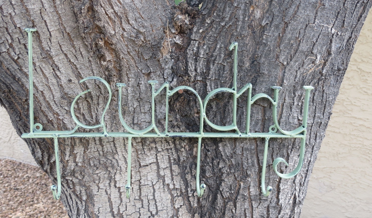 LAUNDRY Wall Hook/ Sage Green/ Laundry Room Bag by VeritasInspired