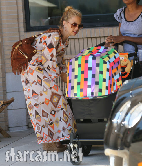 Rachel Zoe takes son Skyler for a stroll in the awesome Bugaboo Missoni stroller