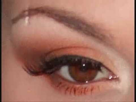 cream , orange and brown makeup tutorial ( fab for blue eyes + ginger/red 