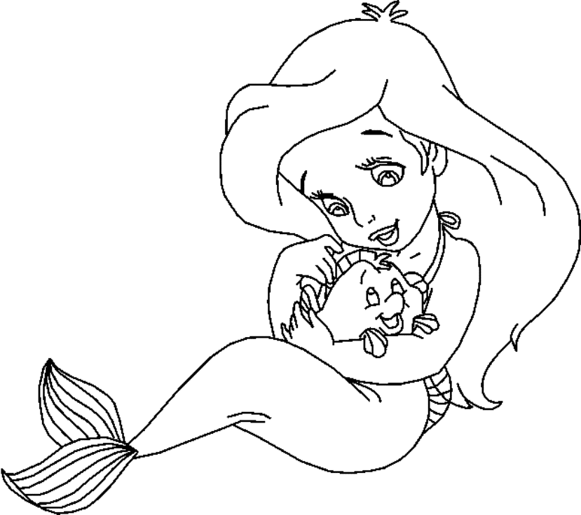 Free Disney Princess Ariel Coloring Pages, Download Free Disney