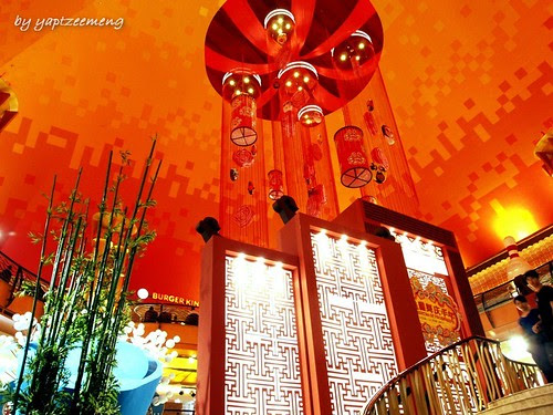 Wide view of the CNY Deco in Sunway