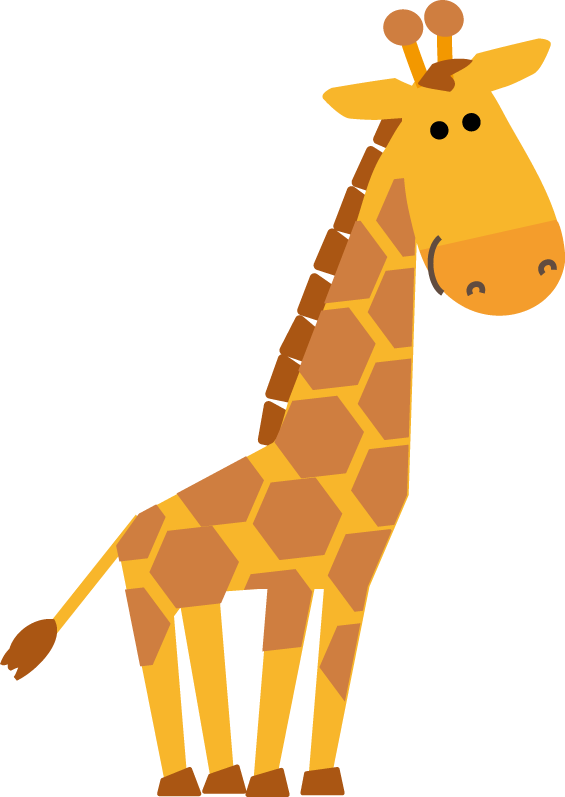 キリンのイラスト 無料イラストフリー素材