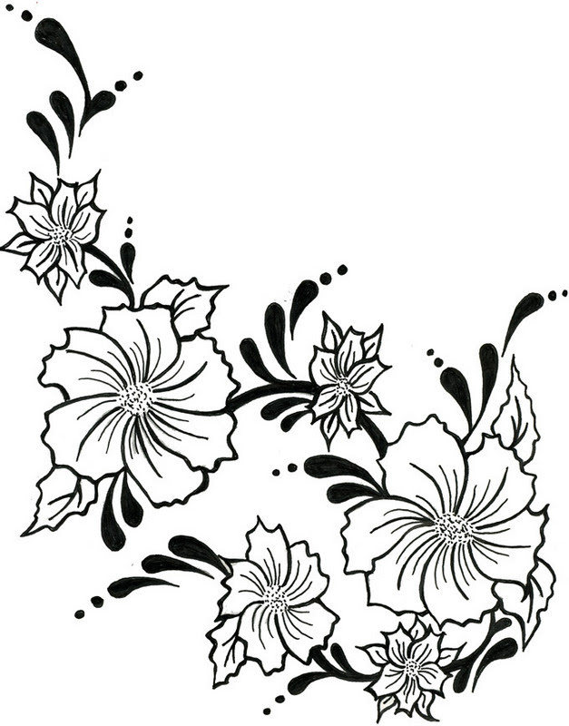 Free Cartoon Flower Tattoos Download Free Clip Art Free Clip Art On Clipart Library Image result for batik designs for beginners flowers batik designs.