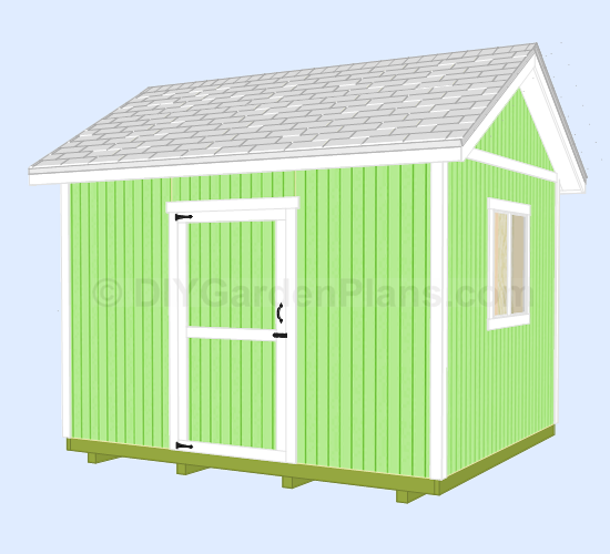 10 X 12 Gable Storage Shed Plans