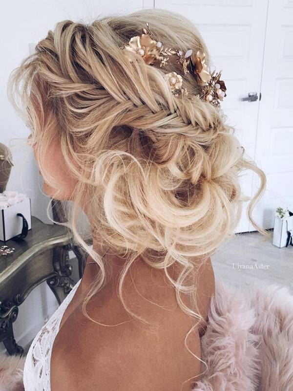 نتيجة بحث الصور عن ‪bridal chignon hairstyle on pinterest 2017‬‏