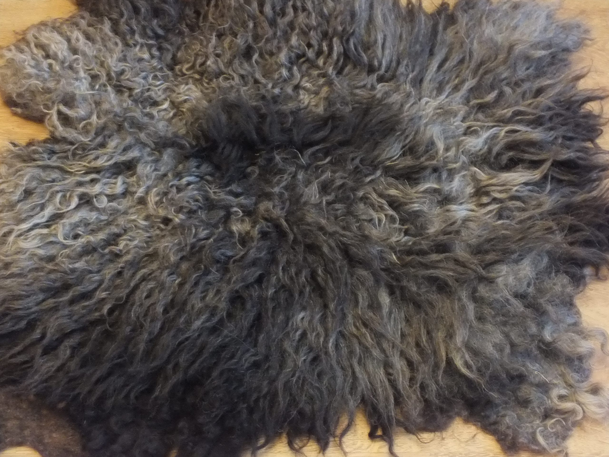 Black Hebridean Sheep Fleece Rug A Touch Of Sheep