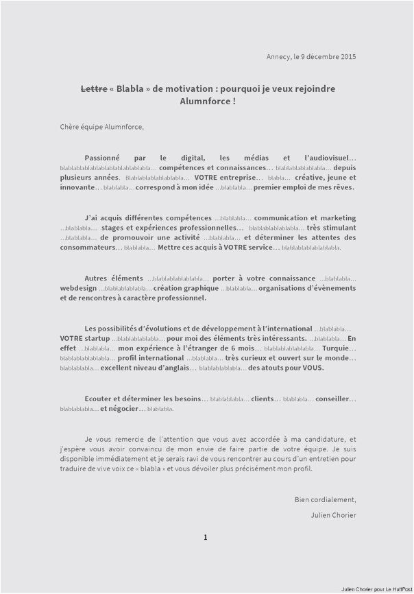 Lettre de motivation pour aide a domicile sans experience 