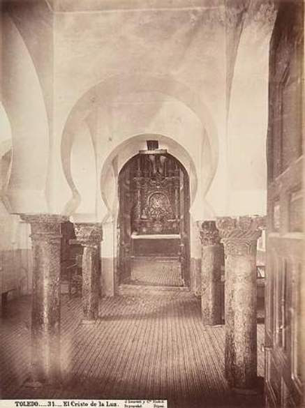 Mezquita del Cristo de la Luz en el siglo XIX. Fotografía de Jean Laurent
