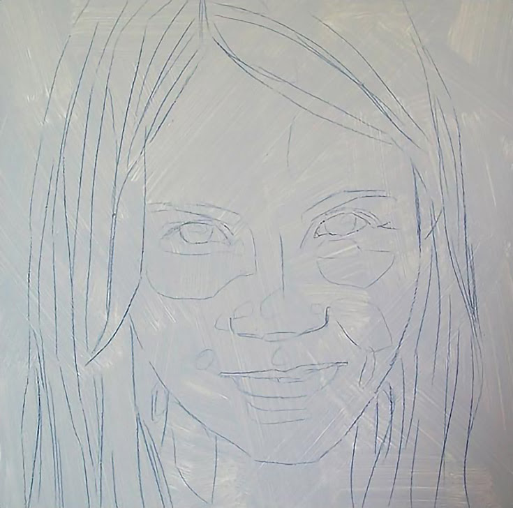 picture Simple Easy Portrait Painting Easy Beginner Watercolor Drawing empty easel