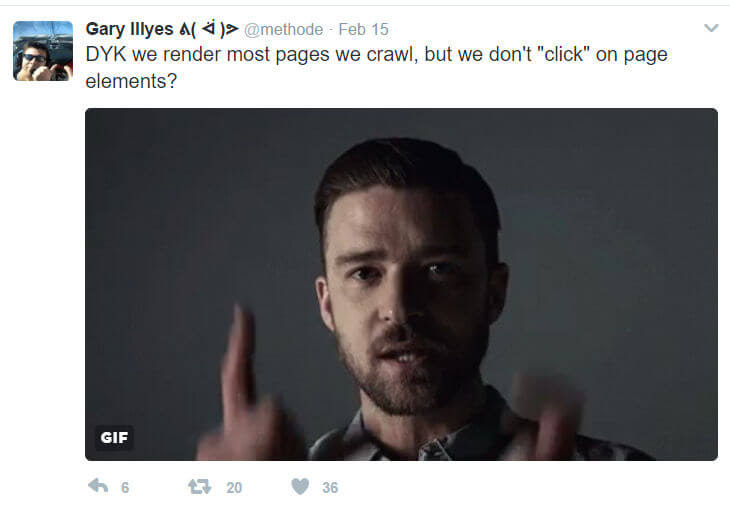 Google Doesn't Click On Page Elements