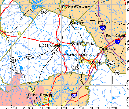 General Map; Google Map; MSN Map. Harnett County, NC map