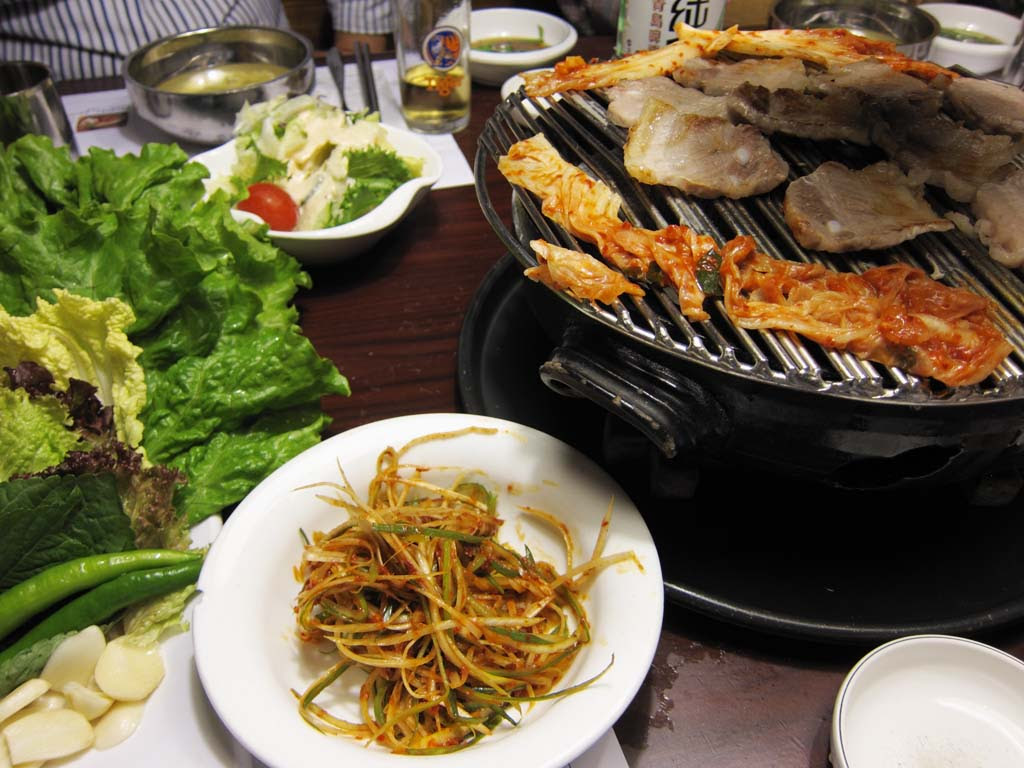 ゆんフリー写真素材集 No 韓国風焼肉 中国 上海