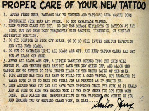 Originally there were few colors available to tattoo artists-- Sailor Jerry 