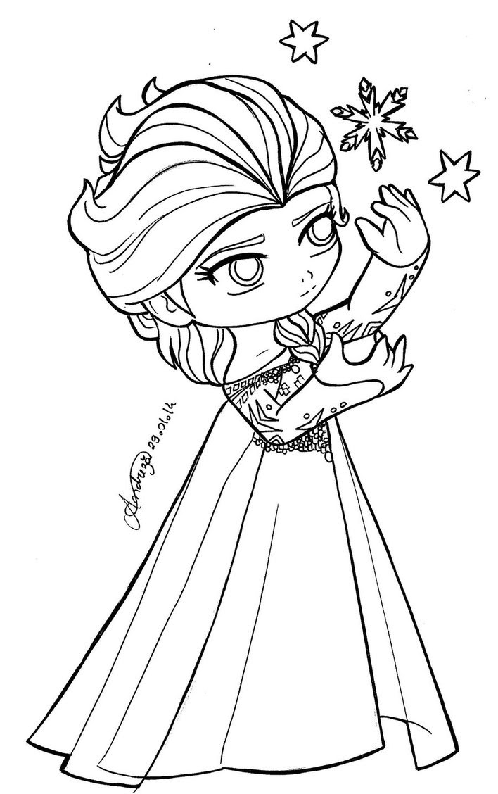 Download Baby Elsa Coloring Pages at GetColorings.com | Free ...