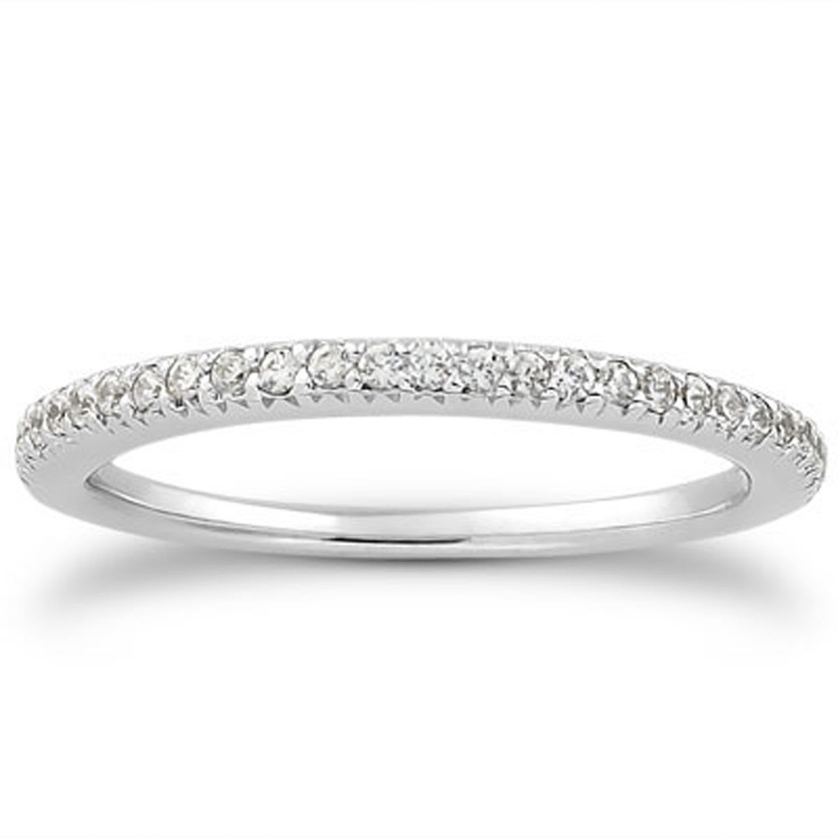 14K White Gold Fancy Engraved Pave Diamond Wedding Ring Band 14K White Gold Fancy Engraved Pave Diamond Wedding Ring Band