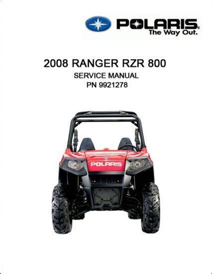 eBook Polaris Rzr 800 Service Manual Repair 2008 Utv (PDF / ePub)