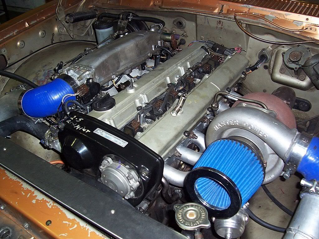 Fancy steampipe manifold, twin 38mm gates, gt42 sized turbo, modified ...
