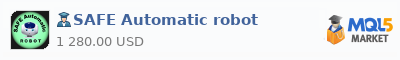 Buy SAFE Automatic robot Expert Advisor in the store selling algo trading systems
