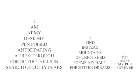 A shape poem (really three shape poems) for kids