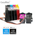 NEW GraceMate 122 CISS Bulk Ink Replacement for HP 122 for Deskjet 1000 1050 2000 2050 3000 3050A 3052A 4500 5530 4630 4632 Printer