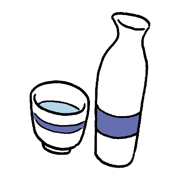 日本酒のイラスト かわいいフリー素材が無料のイラストレイン
