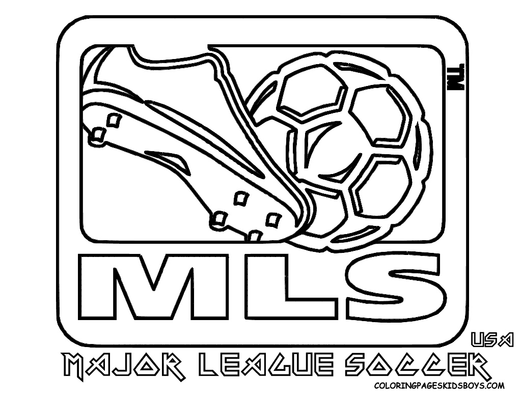 Soccer logos coloring pages