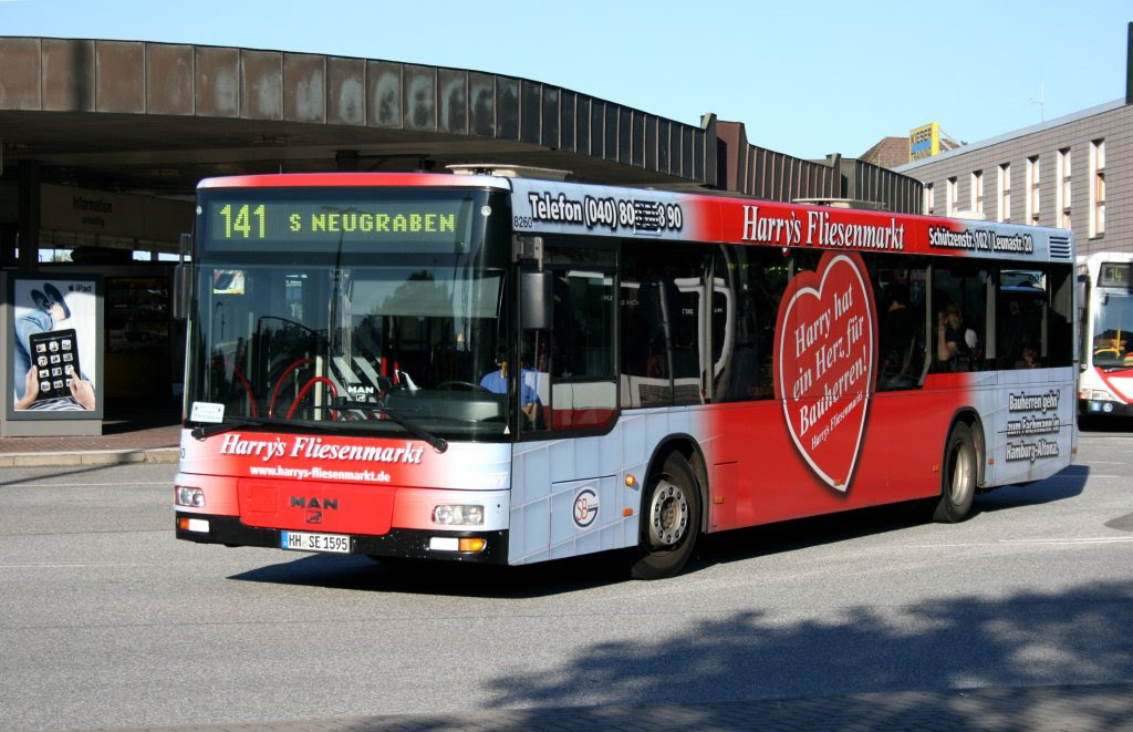 SBG 8260 (HH SE 1595) macht Werbung für Harrys ...