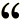 "