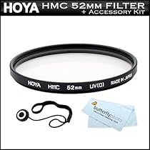  Hoya 52mm HMC UV Digital Multi-Coated Slim Frame Glass Filter For Canon T3i, T3, T2i, T1i, Xsi, XS, EOS 60D,7 D, 50D, EOS-1Ds Mark III, EOS-1D X Digital SLR That Use Canon 52mm Threaded Lenses + Lens Cap Keeper + MicroFiber Cleaning Cloth