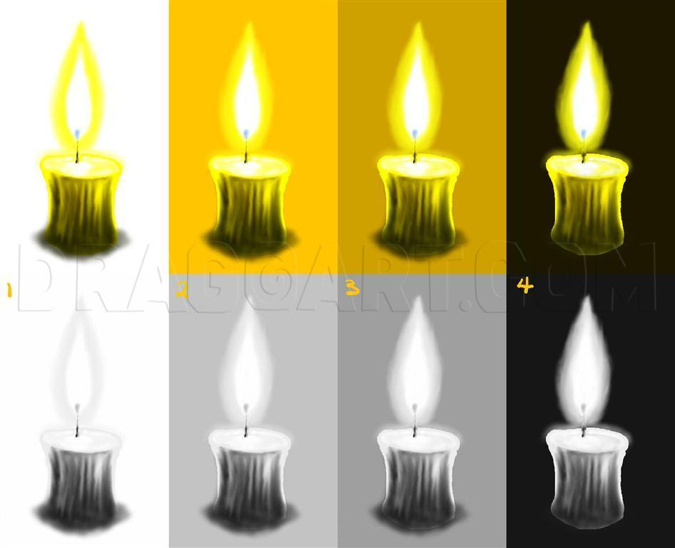 How to Draw Realistic Fire, Realistic Flames, Step by Step ...
