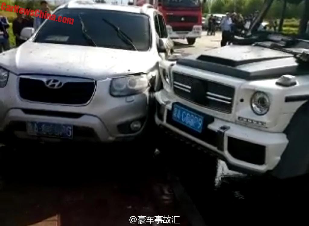Mansory Mercedes Benz G63 Amg 6x6 Crashed And Burned In