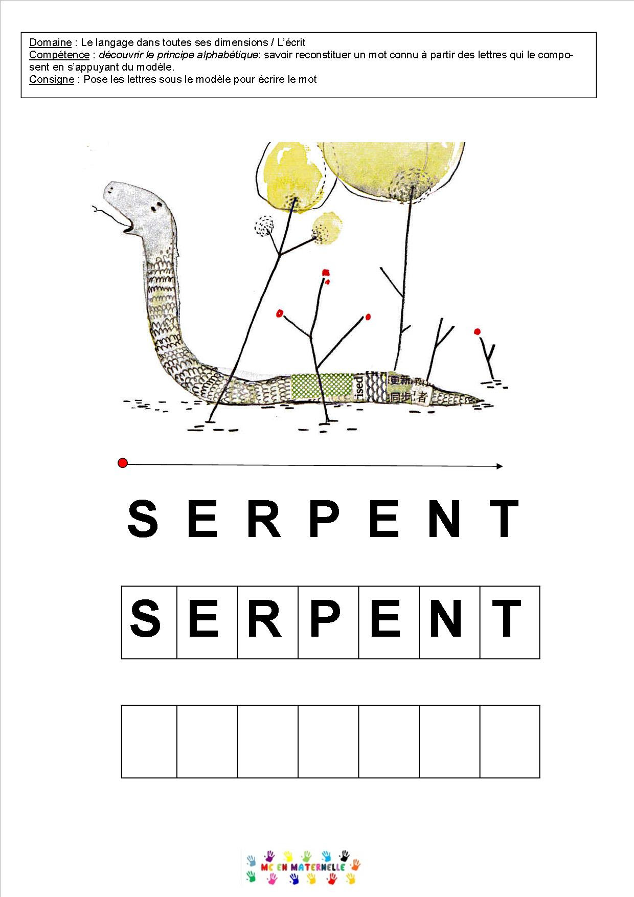 serpent en 3 lettres