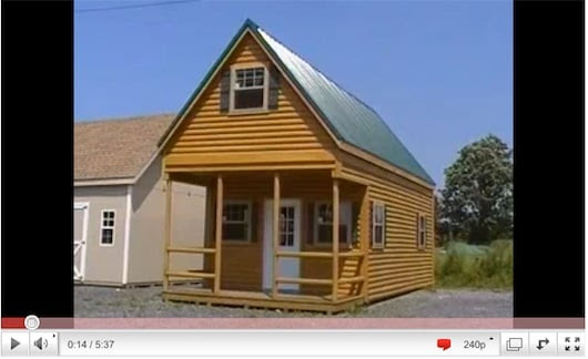 Shed That Looks And Acts Like a Small Log Cabin