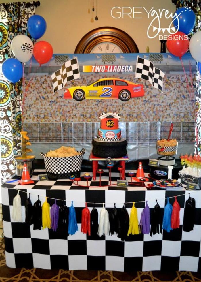 Kara s Party Ideas Two lledega Race Car Party with Lots of Kara s Party Ideas Two lledega Race Car Party with Lots of