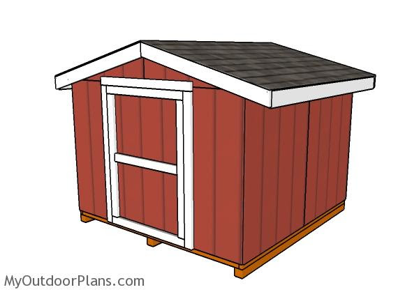 8x8 Short Shed Plans | MyOutdoorPlans | Free Woodworking ...